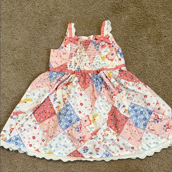 Blueberi Boulevard Patchwork Dress - Pink and Blue - Picture 1 of 8
